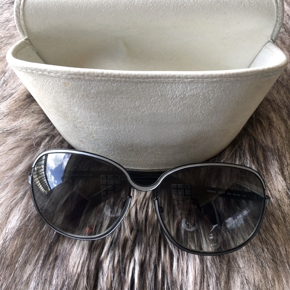 Tom Ford Chrome Gray Frame Sunglasses